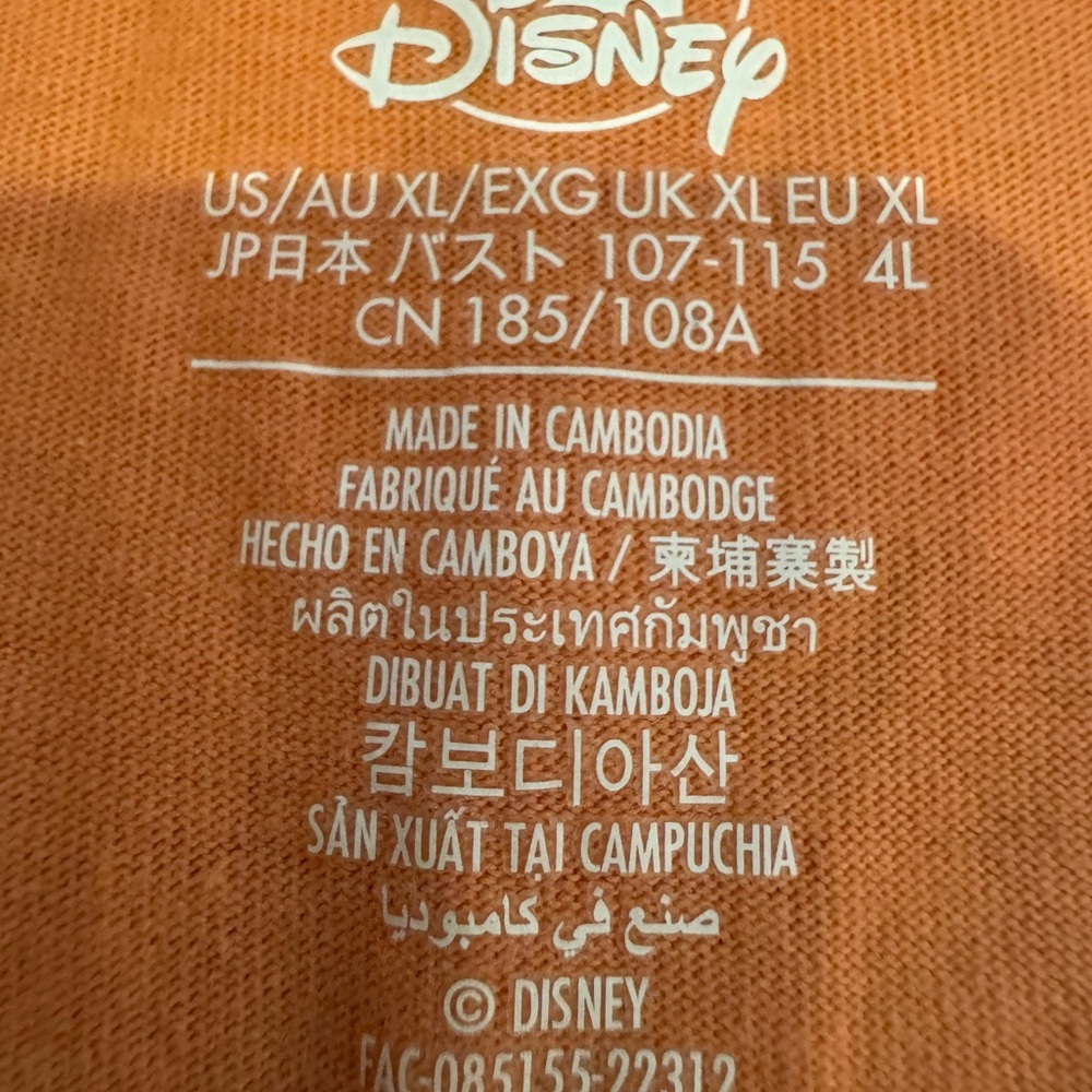 Disney Kids Coral Mickey Mouse Cropped Tee View 2